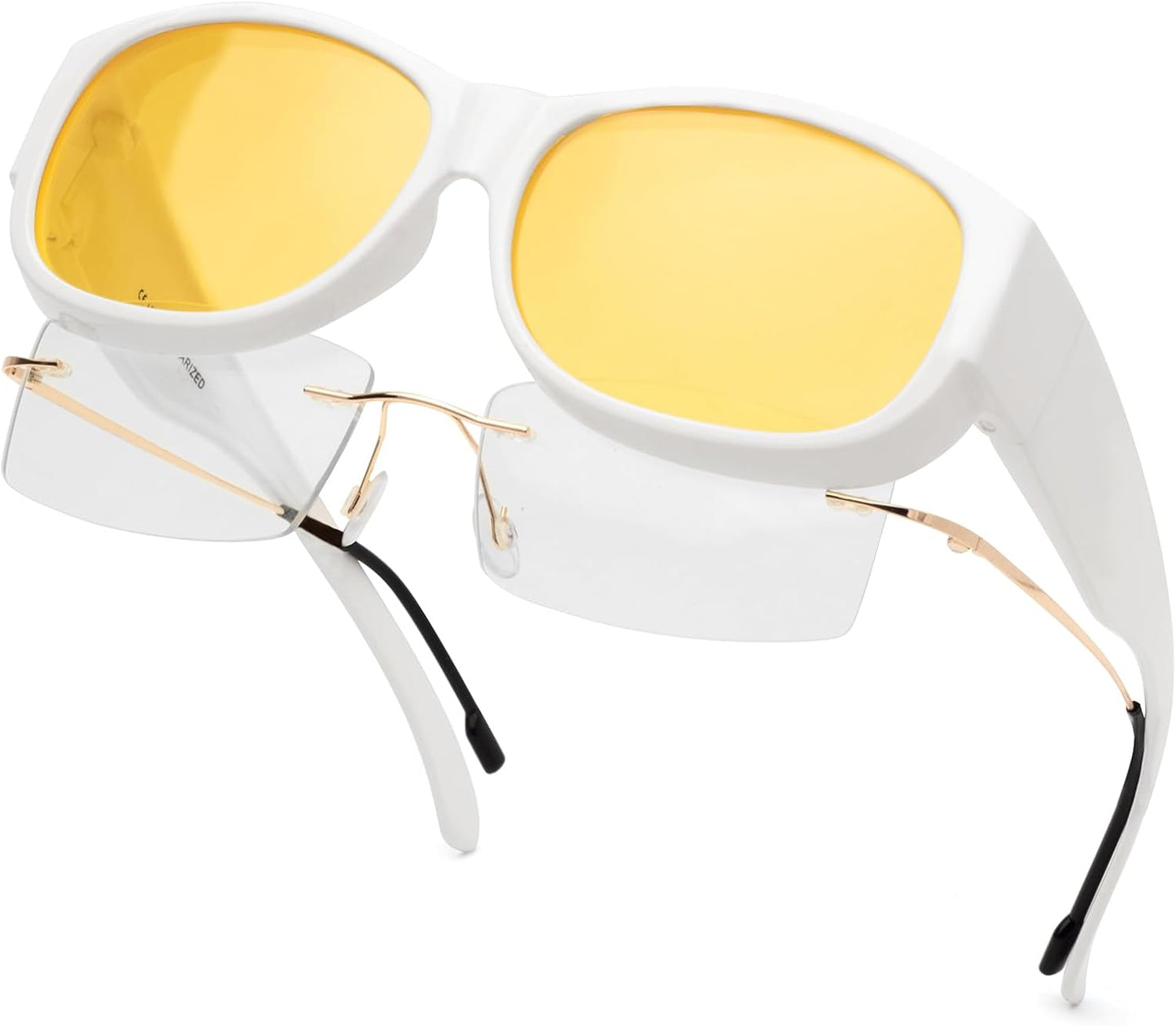 Polarized Sunglasses Fit over Glasses for Women Oversized Sunglasses to Go over Glasses UV Protection Lightweight