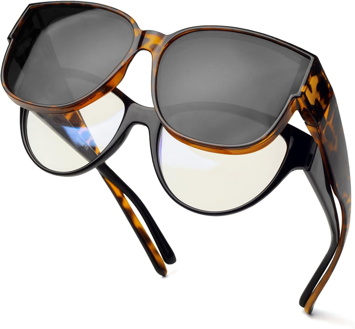 Polarized Sunglasses Fit over Glasses for Women Oversized Sunglasses to Go over Glasses UV Protection Lightweight