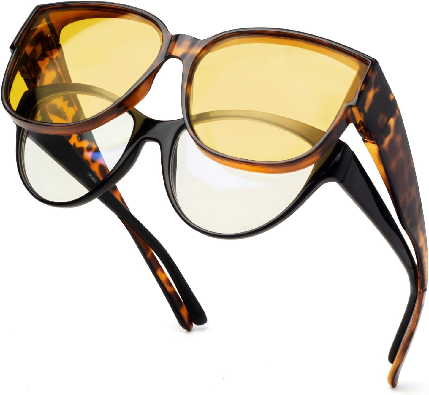 Polarized Sunglasses Fit over Glasses for Women Oversized Sunglasses to Go over Glasses UV Protection Lightweight