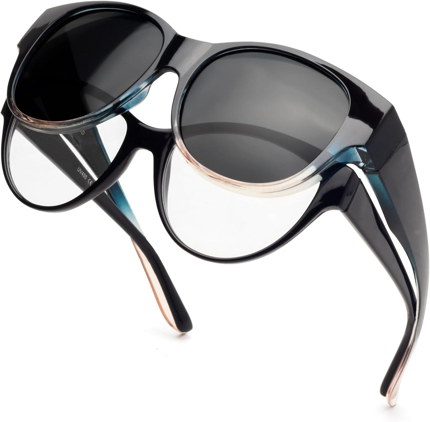 Polarized Sunglasses Fit over Glasses for Women Oversized Sunglasses to Go over Glasses UV Protection Lightweight