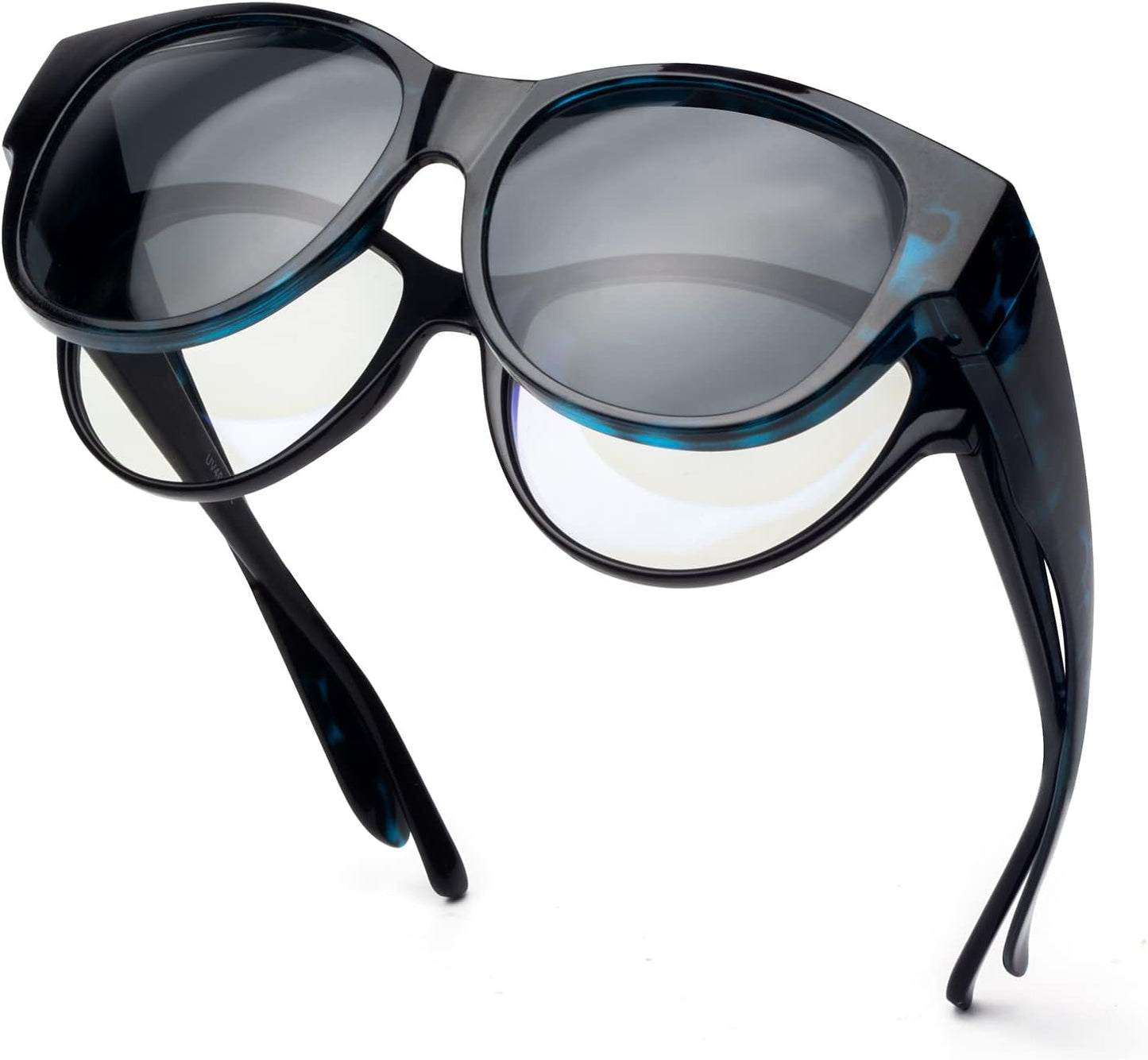 Polarized Sunglasses Fit over Glasses for Women Oversized Sunglasses to Go over Glasses UV Protection Lightweight