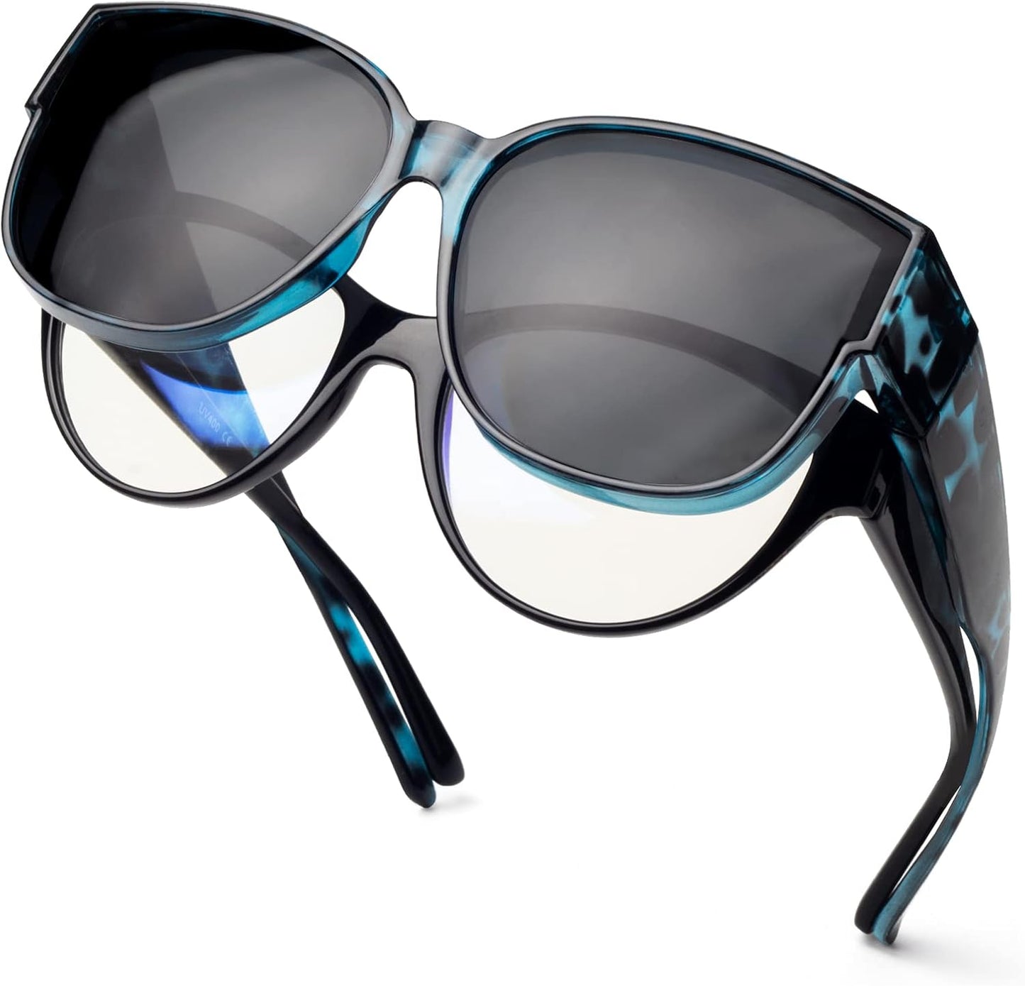 Polarized Sunglasses Fit over Glasses for Women Oversized Sunglasses to Go over Glasses UV Protection Lightweight