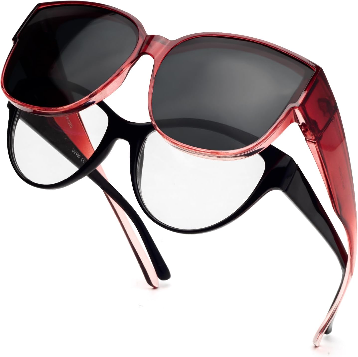 Polarized Sunglasses Fit over Glasses for Women Oversized Sunglasses to Go over Glasses UV Protection Lightweight