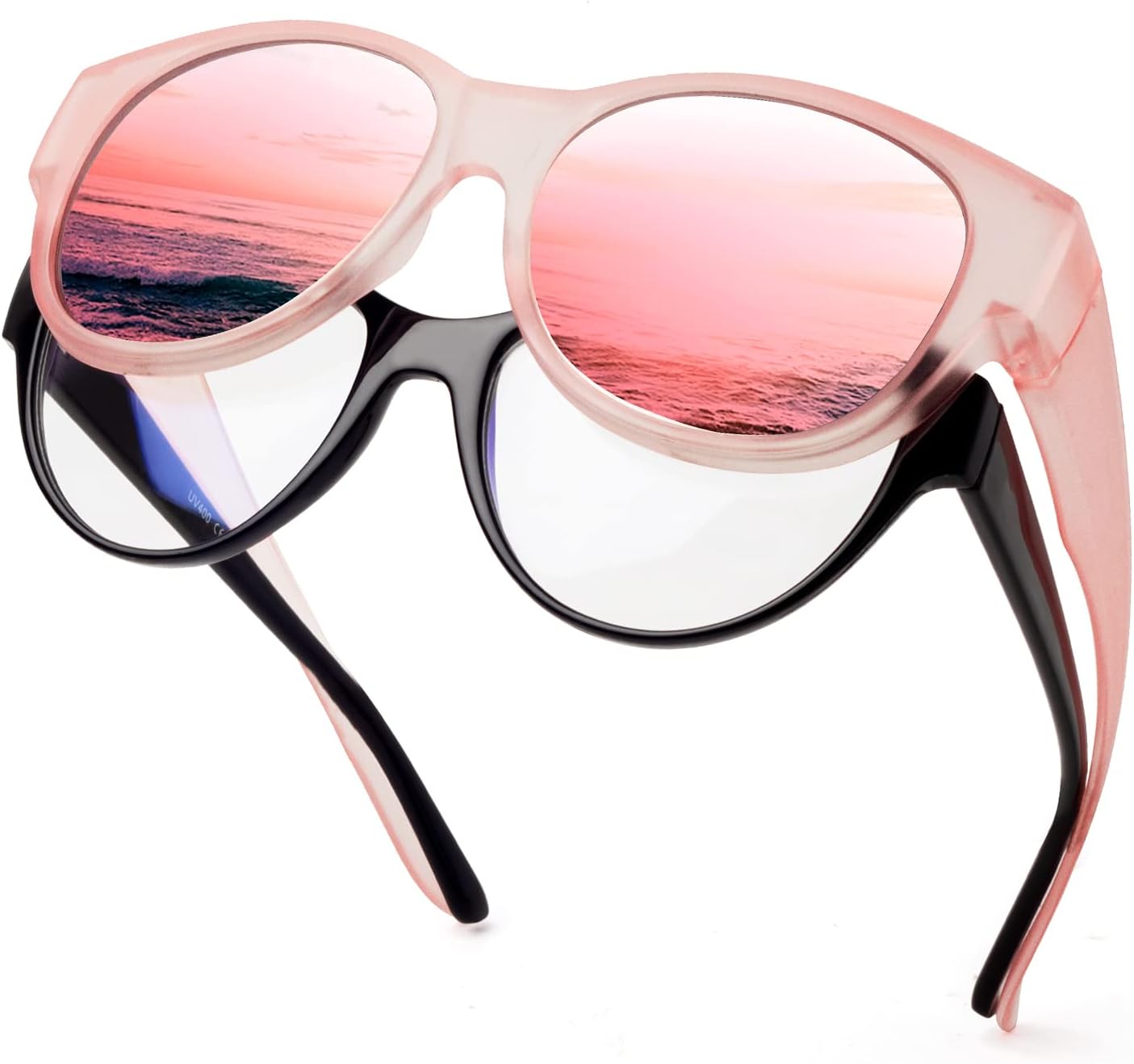 Polarized Sunglasses Fit over Glasses for Women Oversized Sunglasses to Go over Glasses UV Protection Lightweight