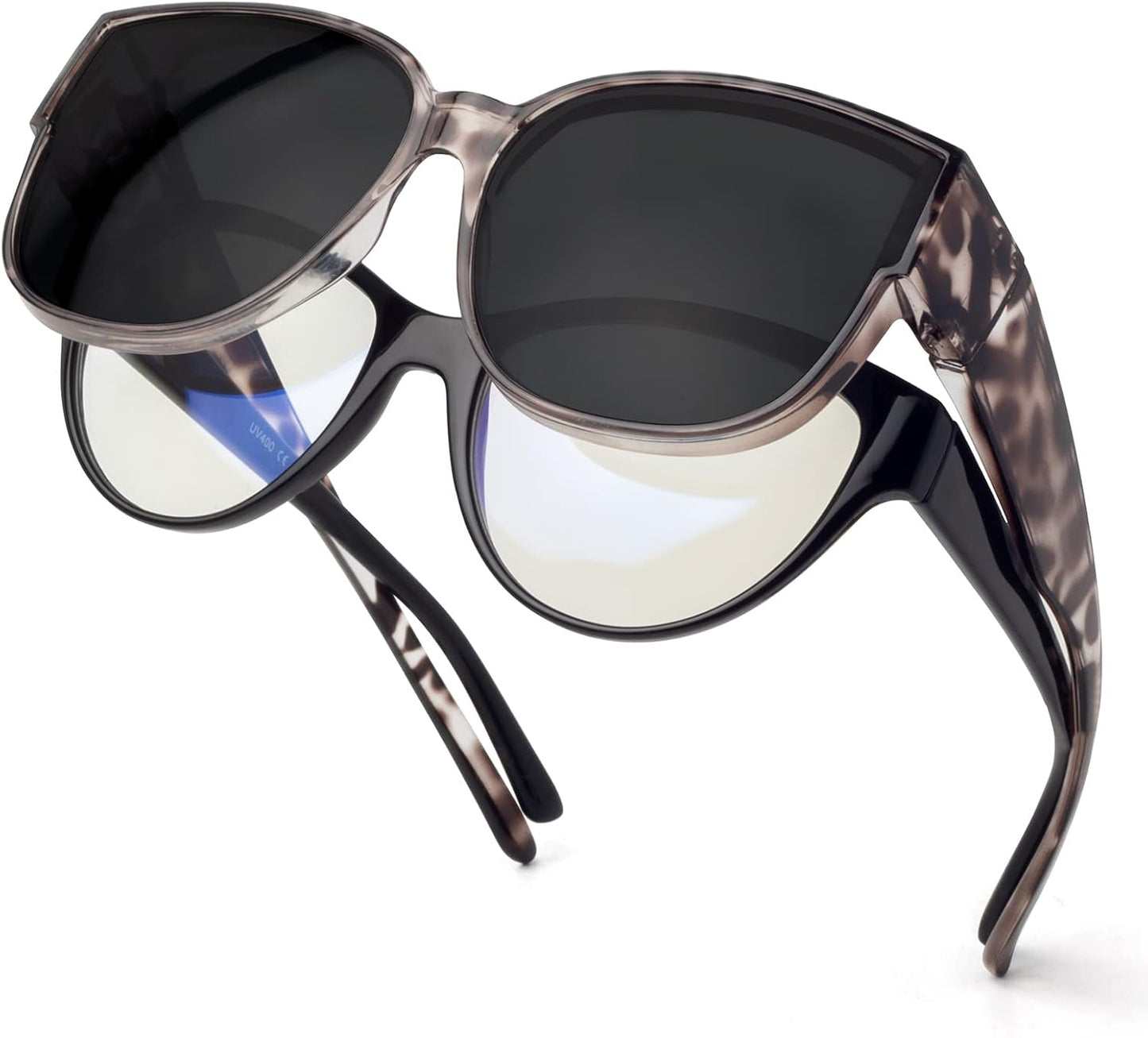 Polarized Sunglasses Fit over Glasses for Women Oversized Sunglasses to Go over Glasses UV Protection Lightweight