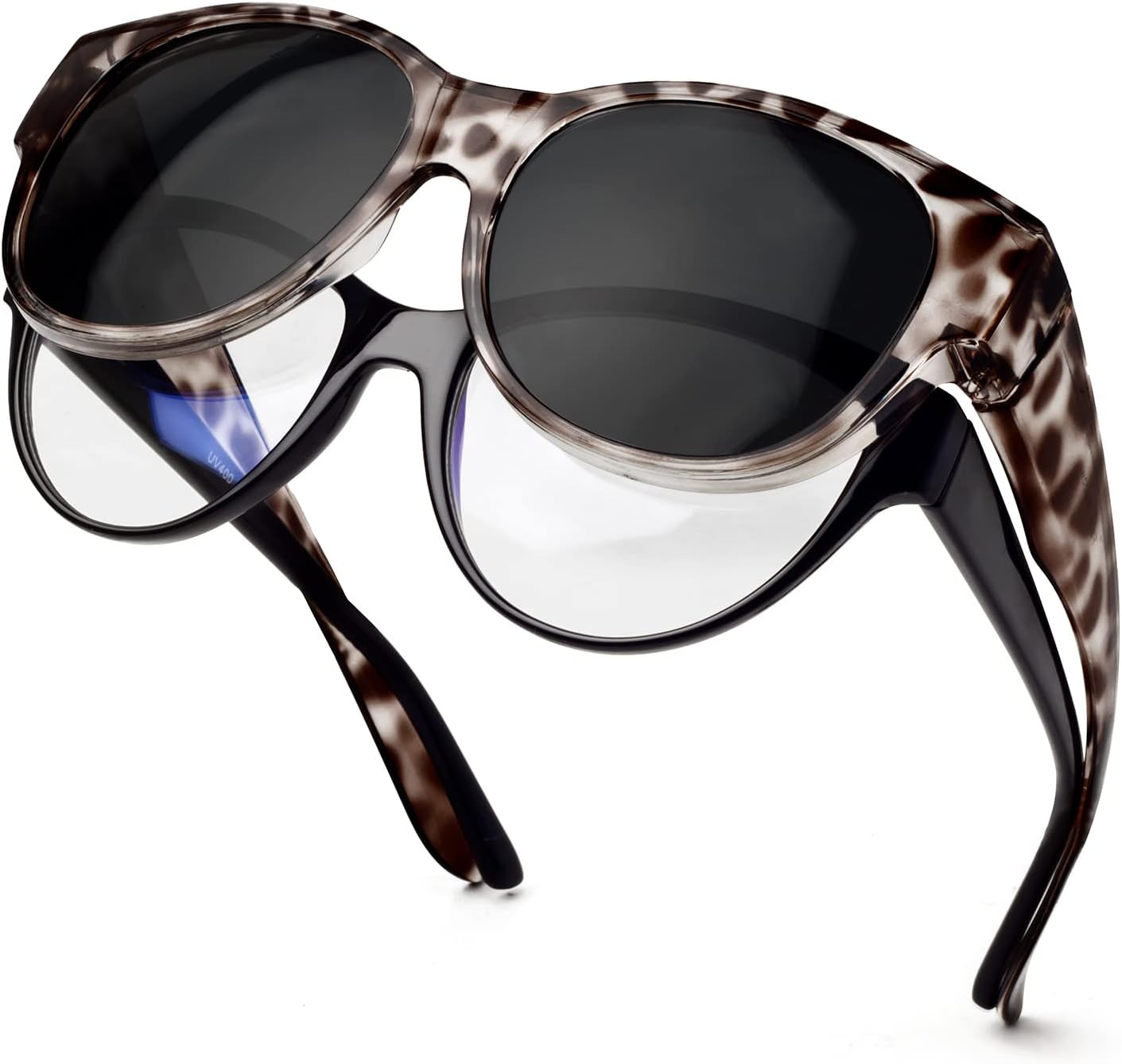 Polarized Sunglasses Fit over Glasses for Women Oversized Sunglasses to Go over Glasses UV Protection Lightweight