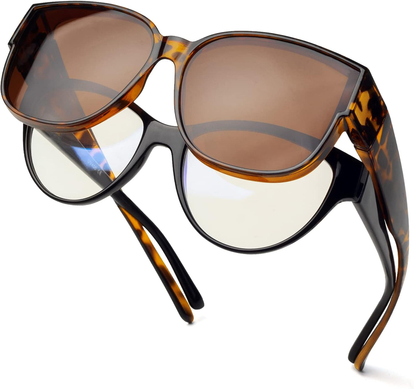 Polarized Sunglasses Fit over Glasses for Women Oversized Sunglasses to Go over Glasses UV Protection Lightweight