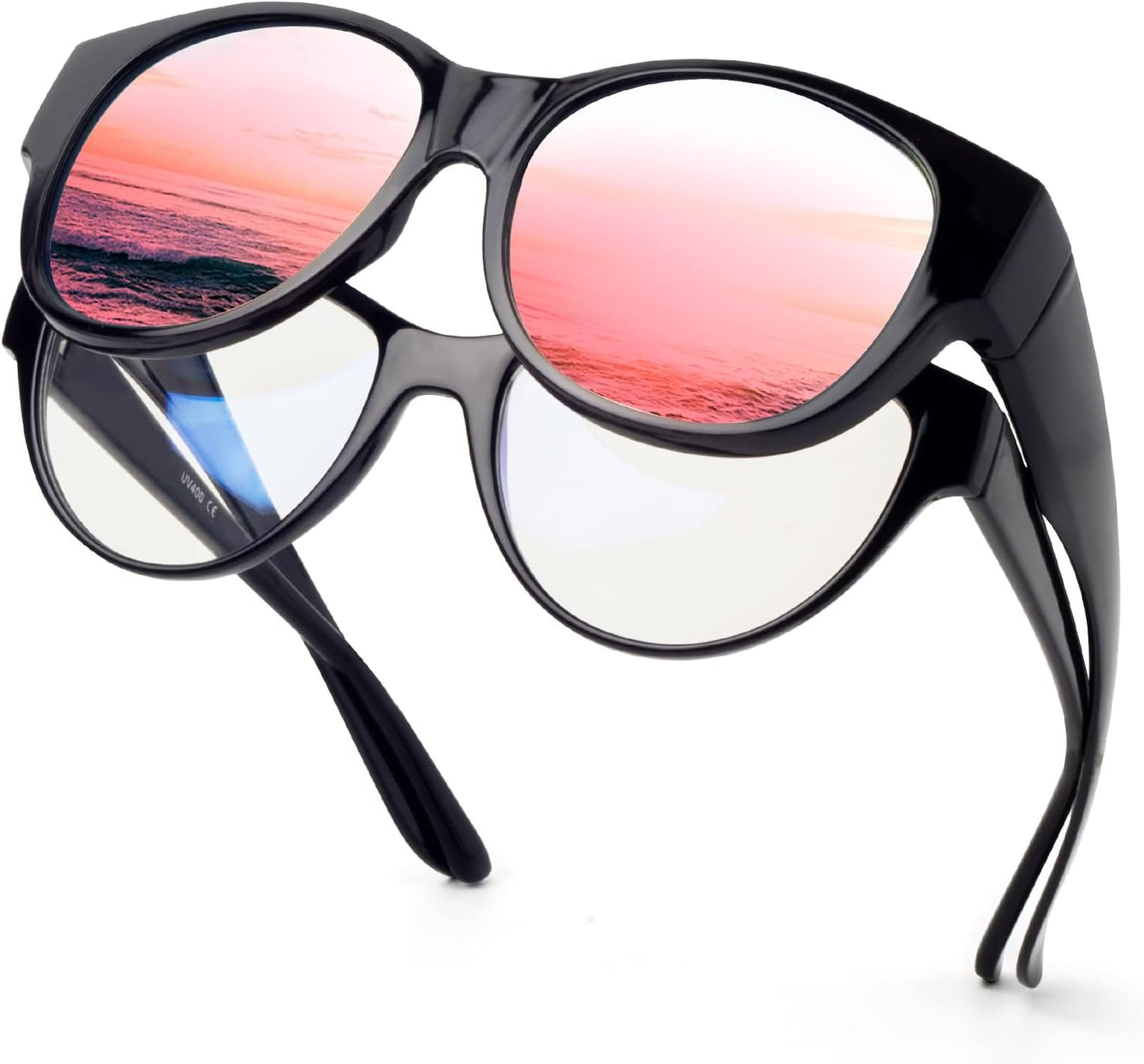 Polarized Sunglasses Fit over Glasses for Women Oversized Sunglasses to Go over Glasses UV Protection Lightweight
