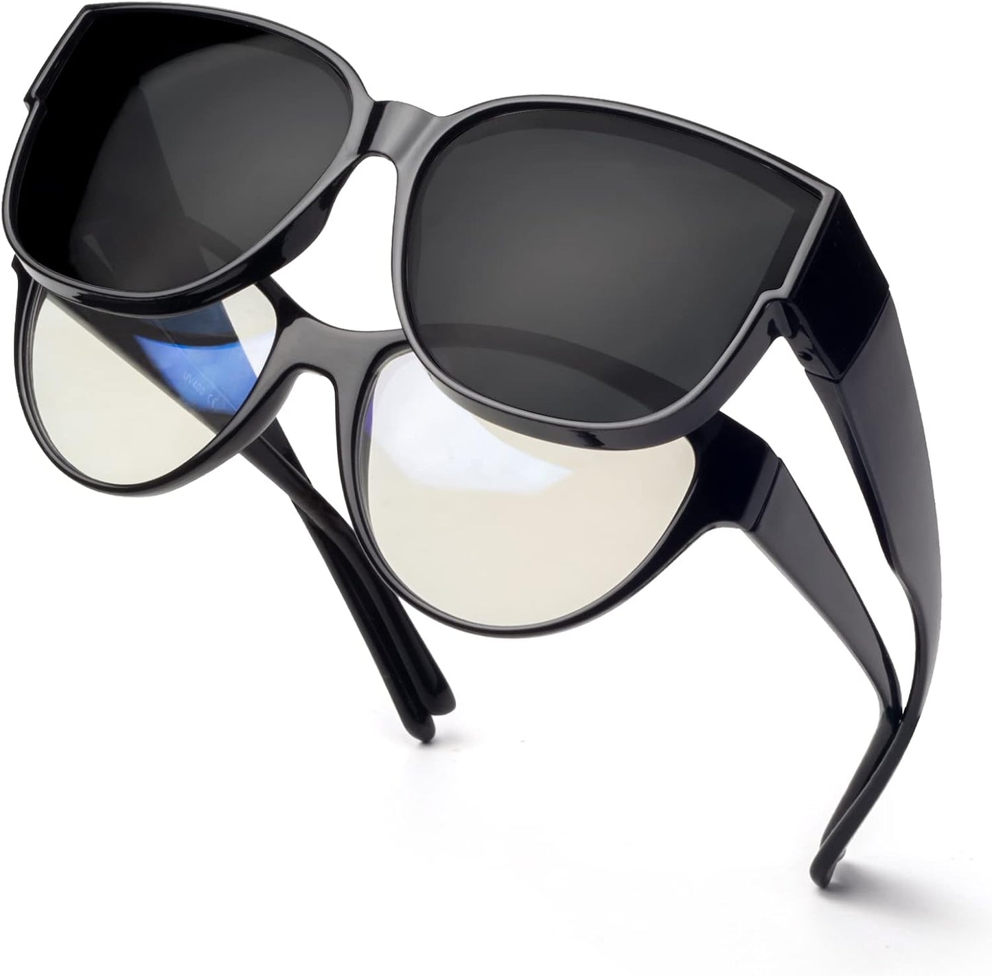 Polarized Sunglasses Fit over Glasses for Women Oversized Sunglasses to Go over Glasses UV Protection Lightweight