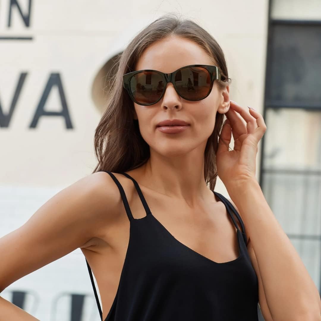 Polarized Sunglasses Fit over Glasses for Women Oversized Sunglasses to Go over Glasses UV Protection Lightweight