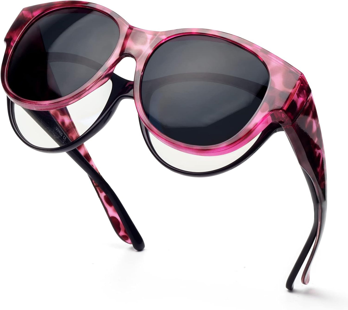 Polarized Sunglasses Fit over Glasses for Women Oversized Sunglasses to Go over Glasses UV Protection Lightweight